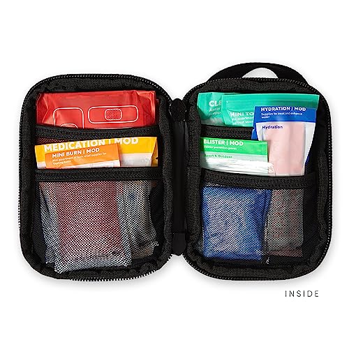 Image of My Medic Sidekick - Camping Hiking and Backpacking First Aid Kit - 70 Items - HSA and FSA Eligible - Small Ifak Great for Travel or Motorcycle - Portable Emergency Kit - Black