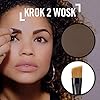 Rimmel Brow This Way Sculpting Kit, Dark Brown, Powder 0.04 oz., Wax 0.03 oz., Brow Sculpting & Styling Kit with Eyebrow Wax & Setting Powder