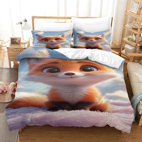 Parure de lit caneton 3D microfibre housse de couette 200x200 - 3