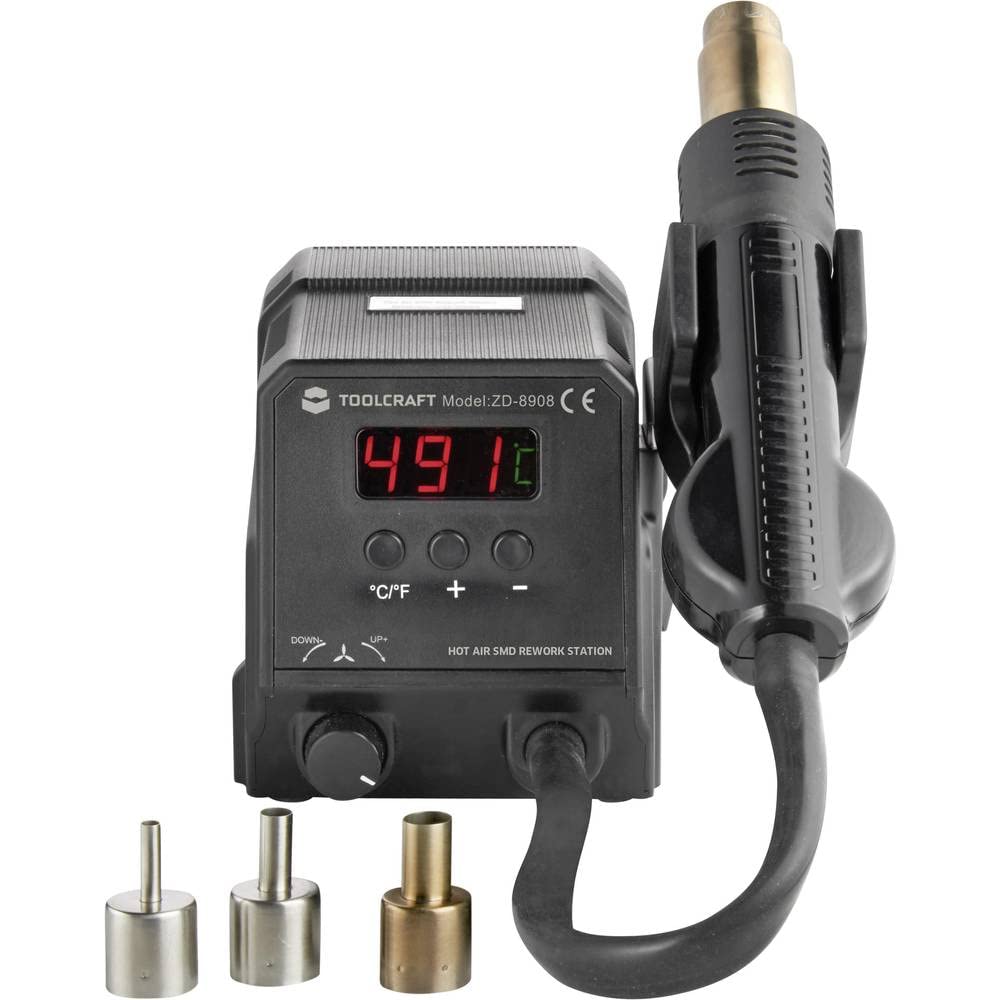 Station à air chaud numérique 300 W TOOLCRAFT ZD-8908 100-500 °C