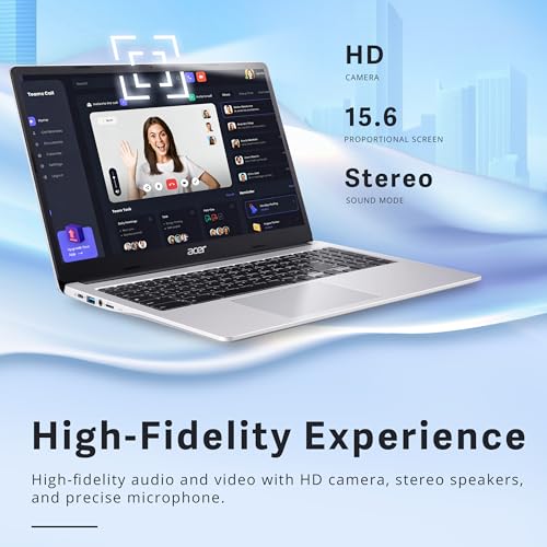 Image of acer Chromebook 315 15.6 inch FHD Laptop, 4GB LPDDR4 RAM, 1TB Storage(64GB eMMC & 1TB Docking Station Set), Intel Celeron N4500, Intel UHD Graphics, Numeric Keypad, HD Webcam, Silver, Chrome OS