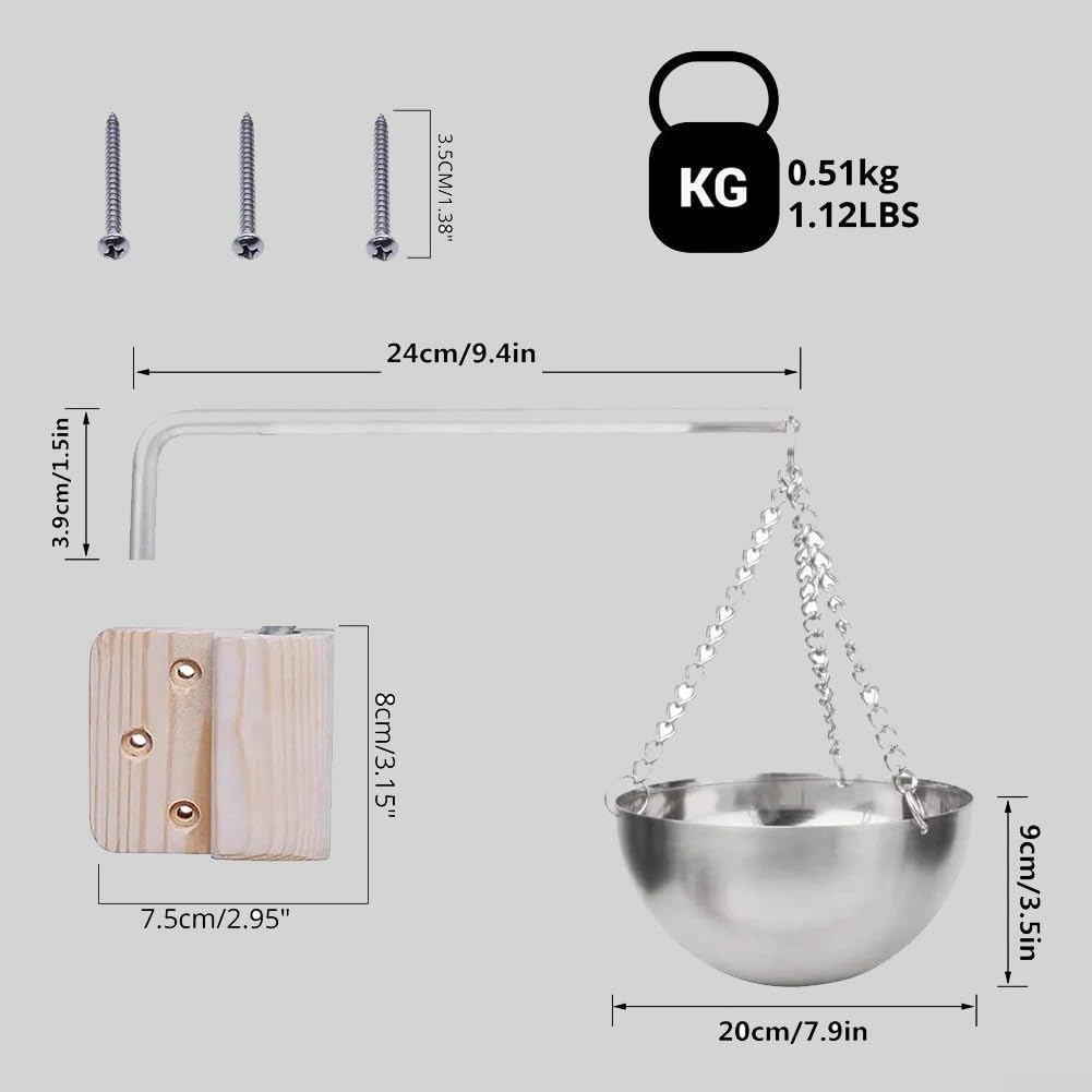 Edelstahl Sauna Verdampferschale 20cm Fichtenholz