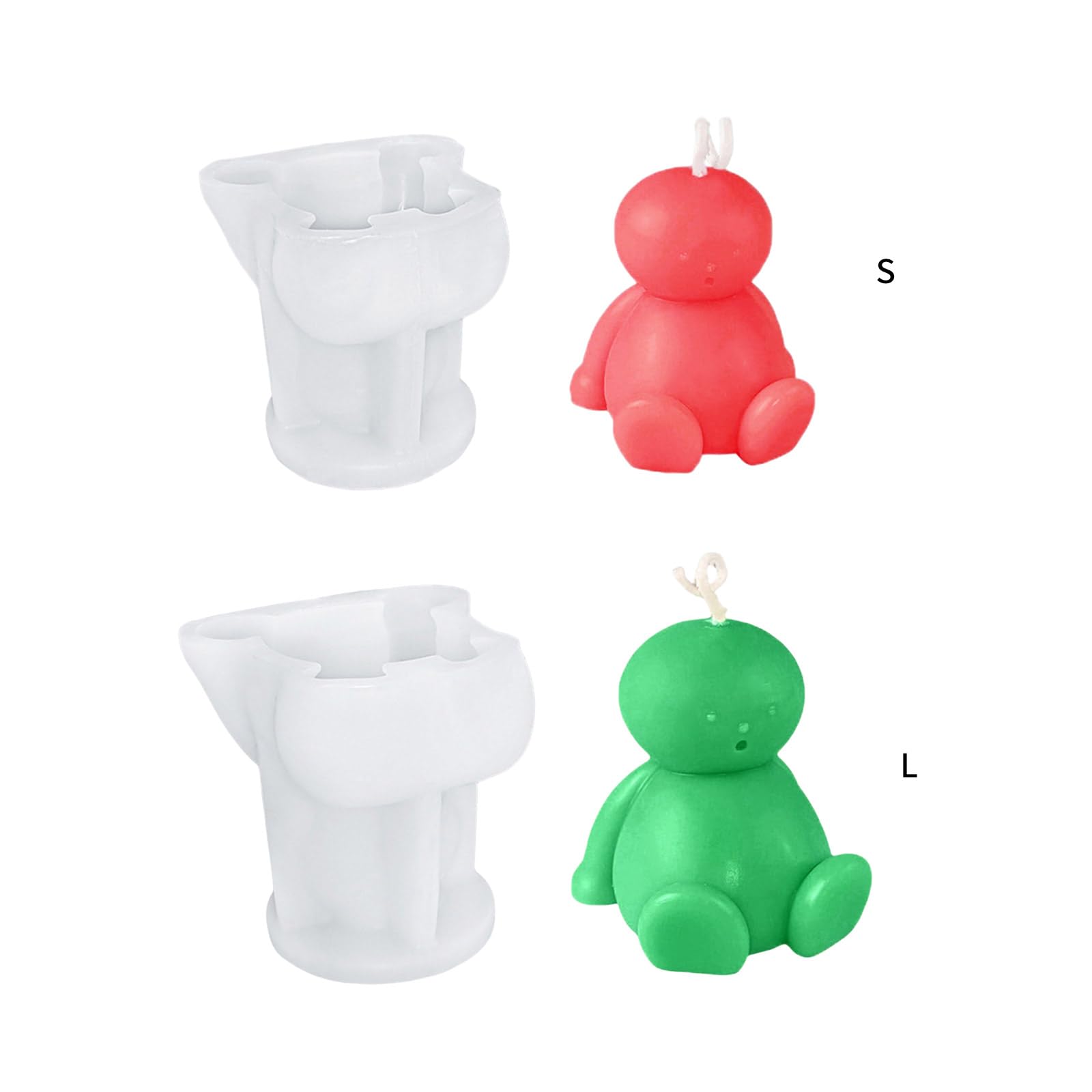 2 Moules En Silicone Bonhomme De Neige Pour Noël – Pour Résine, Bougies, Savons Et Décorations DIY - 7