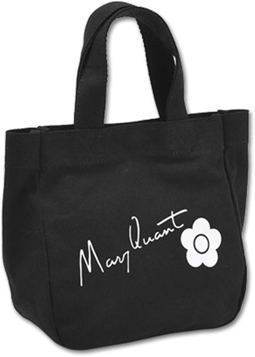 Amazon マリークワント Mary Quant マリクワ マリークアント バッグ サインロゴキャンバス ミニトート ブラック トートバッグ Amazon マリークワント Mary Quant マリクワ マリークアント バッグ サインロゴキャンバス ミニトート ブラック トートバッグ