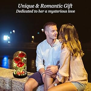 Beautyandthebeastroseclassicredrosewithledlightsandfallingpetalsgiftsforwomenbirthdaygiftsformomlightuproseinglassdomeflowergiftsforher Urban Country Home Decor Beauty and the beast rose classic red rose with led lights and falling petals gifts for women birthday gifts for mom light up rose in glass dome flower gifts for her urban country home decor