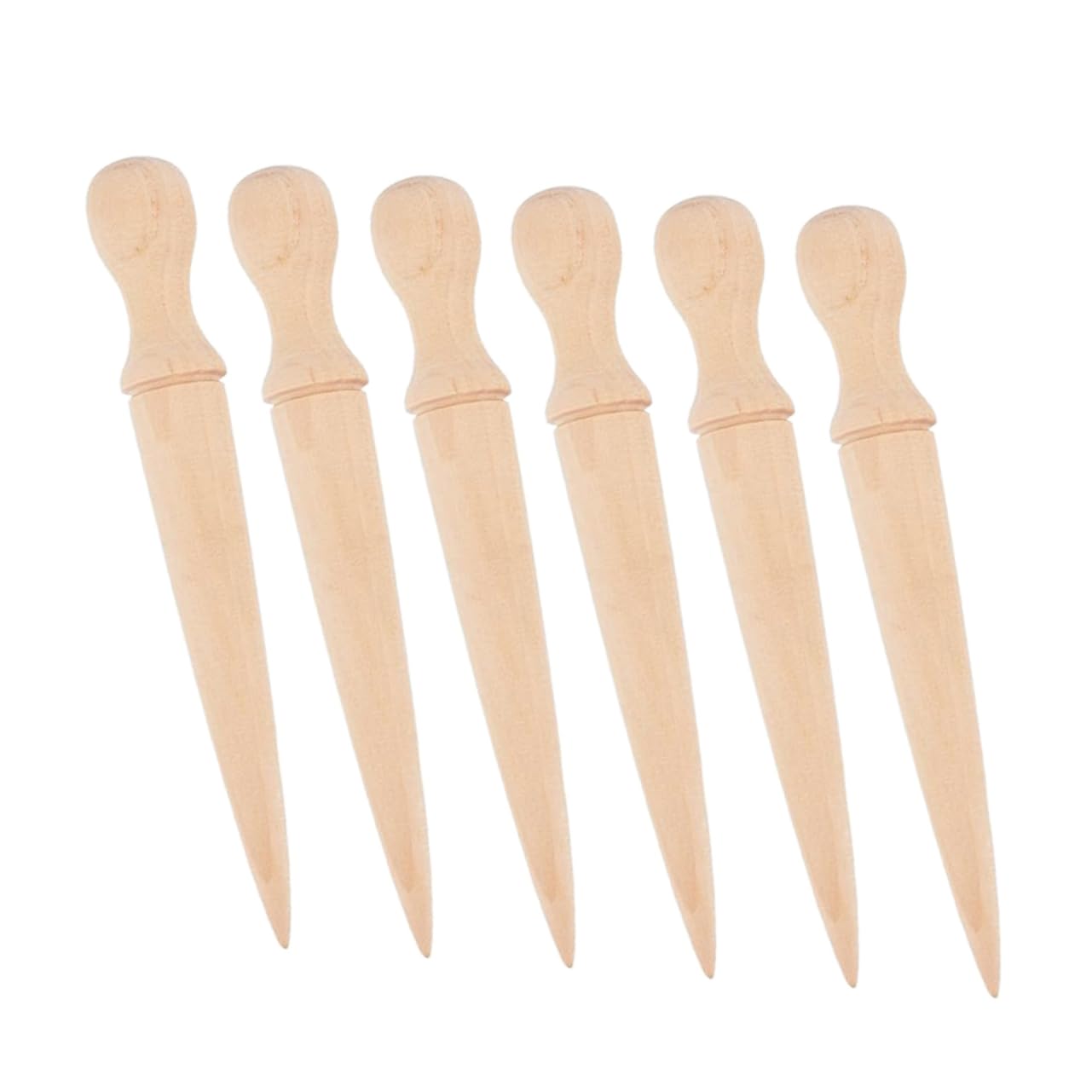 Hemobllo Kit de 6 Herramientas de Plantación de Madera Mango para Jardinería, Excavadora Fácil de Limpiar y Versátil para Plantar y Excavar Tierra