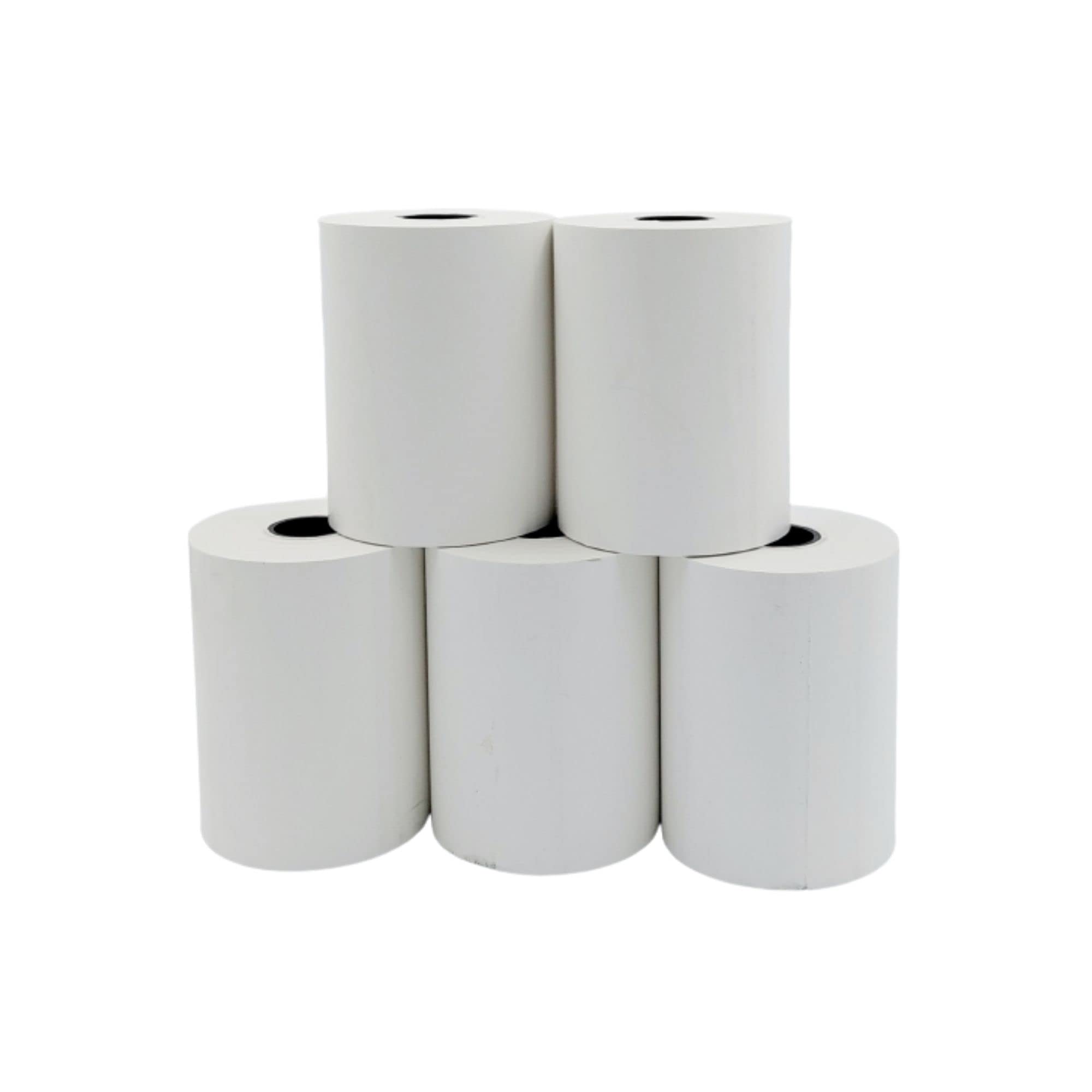 5 Rotoli pos termici 57 mm x 30 mt foro 12, compatibili con terminali pos, Non omologati.