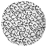 GRIRIW Bedruckte Elastische Runde Tischdecke Wasserabsorbierend Modisches Design Vielseitig für Küche Restaurant Hotel Party Geeignet Europäischer Stil Praktische Mitteldecke