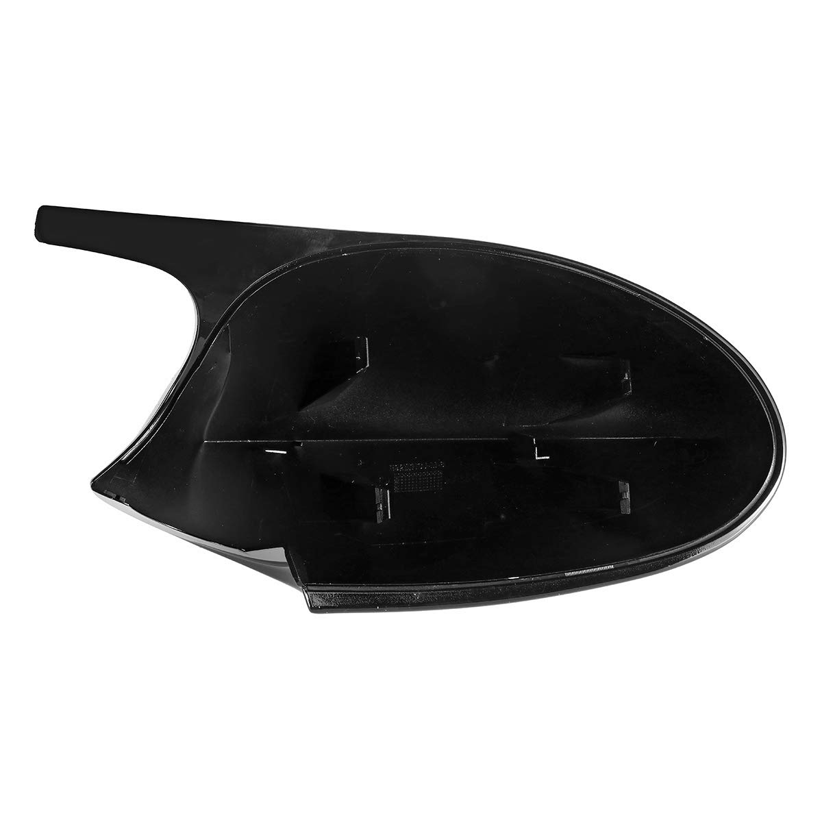 Viviance 2 Pcs Voiture Rétroviseur Capuchon De Remplacement Couverture Brillant Noir Gauche et Droite Compatible avec BMW E81 E82 E87 E88 E90 E91 2005-2007 E92 E93 2006-2009 M3 Style