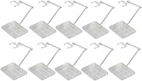 Migaven 10pcs Clear Action Figure Display Stands for HG RG SD SHF Gundam 1/144 - Easy Assembly Doll Model Holders