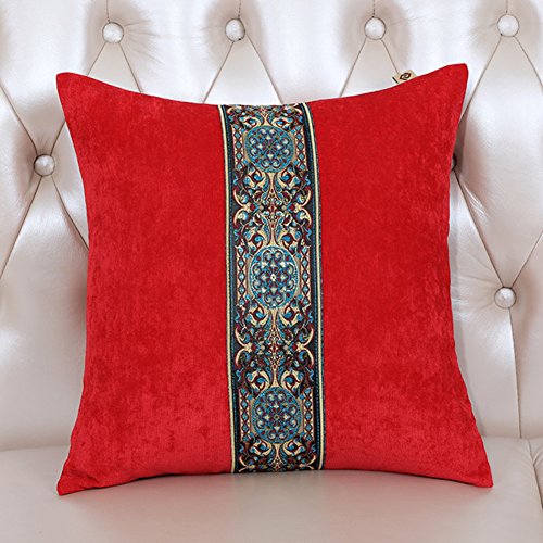 Coussin coton base court 50x50cm au design européen avec texture douce - 2