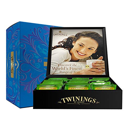 Image of Twinings Chestlets Gift Box, 9 Compartments, 105 Tea Bags, Variety of Flavours, English Breakfast Tea, Earl Grey Tea, Darjeeling Tea, Lemon Tea, Pure Green Tea, Green Tea Lemon & Honey, Green Tea & Lemon, Green Tea & Mint and Green Tea Jasmine