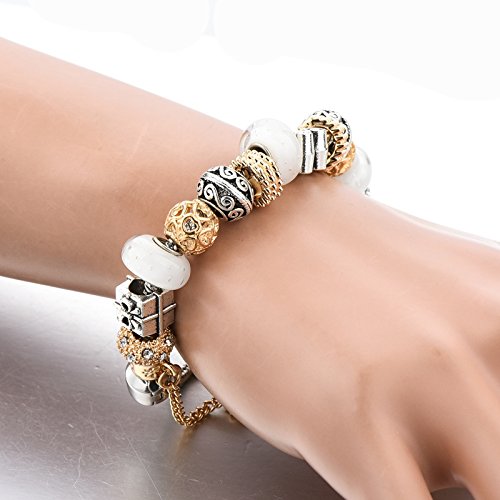 Crystal Heart Bracelet - Base Metal