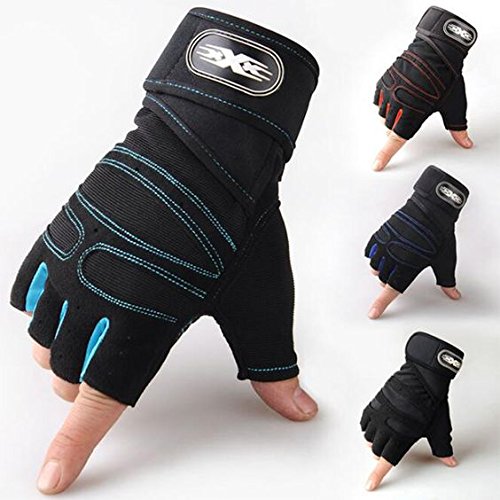 Leosportz Weight lifting wrist support Gym & Fitness Gloves (Free Size, Multicolor)