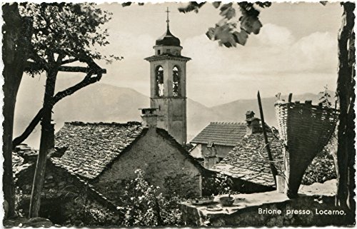 1938 Brione Locarno campanile tetti case vista