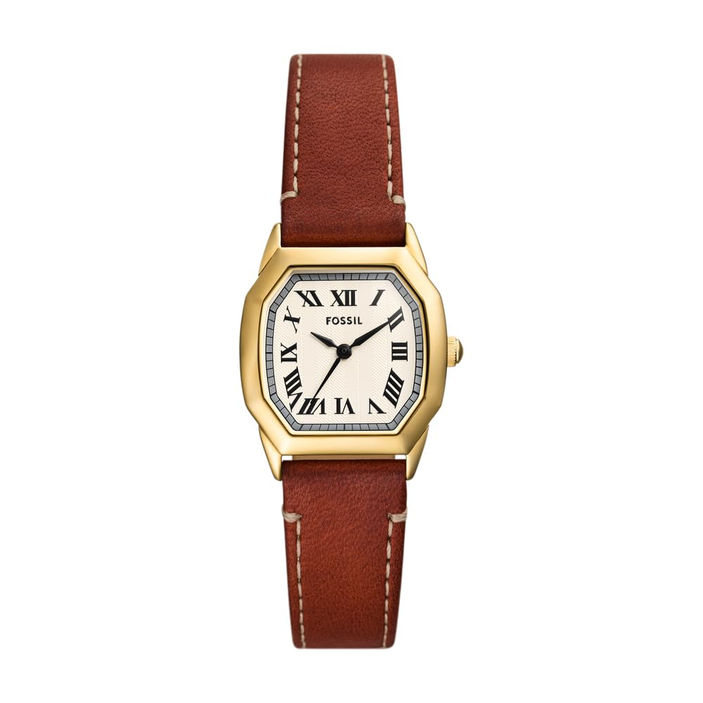 Fossil Harlow Montre pour Femme, Mouvement à Quartz avec Bracelet en Acier Inoxydable ou en Cuir