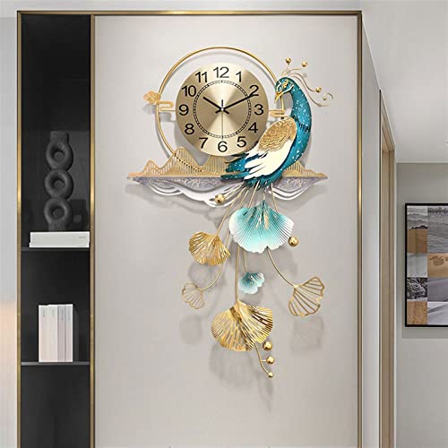 Horloge murale décorative paon contre les murs vides blancs - 5
