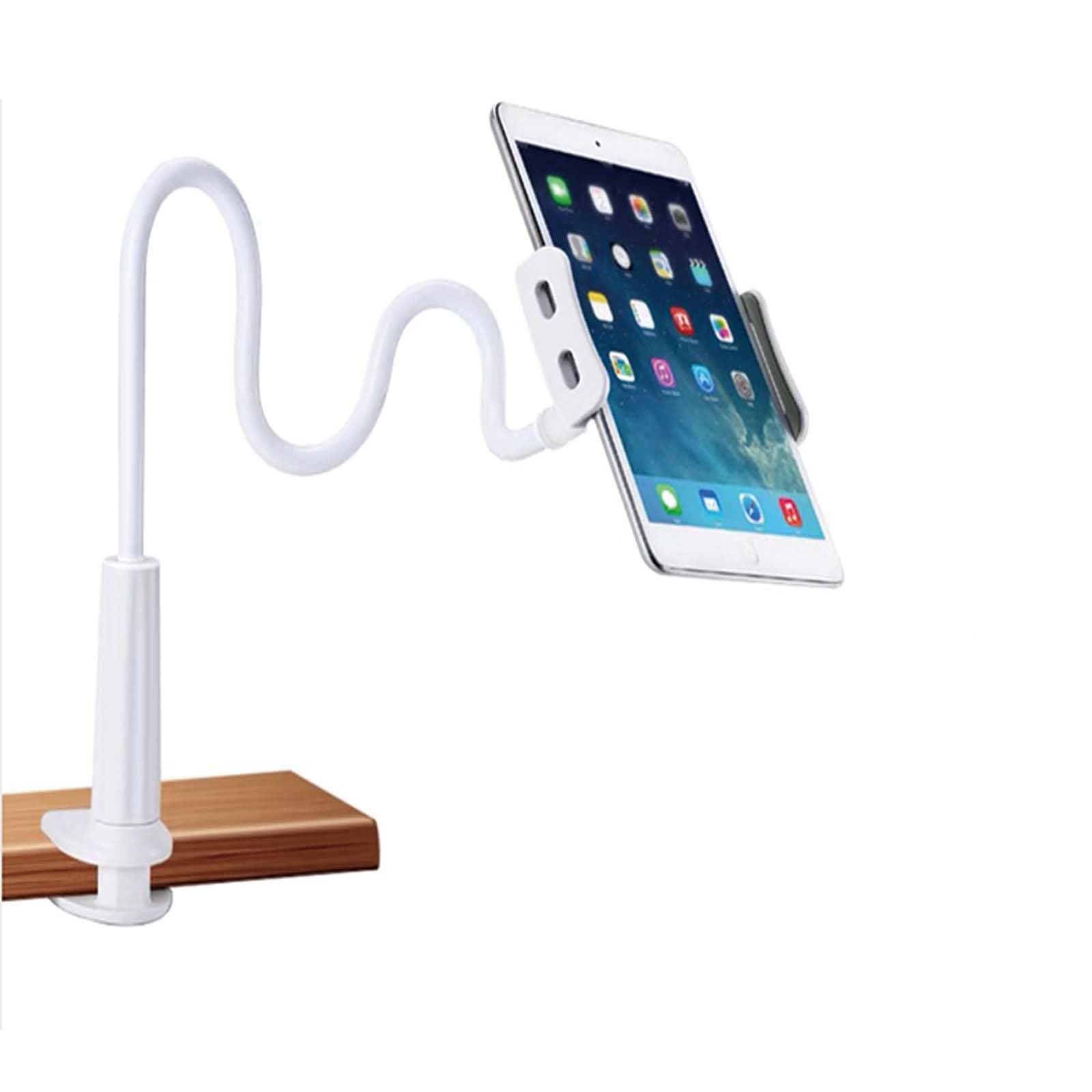 gsiollvderbarley Phone Holder,gooseneck Phone Holder,360° Rotate Support Rod One-Hand Adjustable Cell Phone Holder,for Desk Headboard Nightstand. (