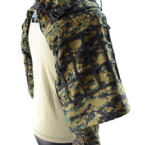 ROCOTACTICAL Sniper Ghillie Suit Foundation, Ripstop, Ghillie Viper Hood, Camouflage Sniper Coat (Digital Woodland)