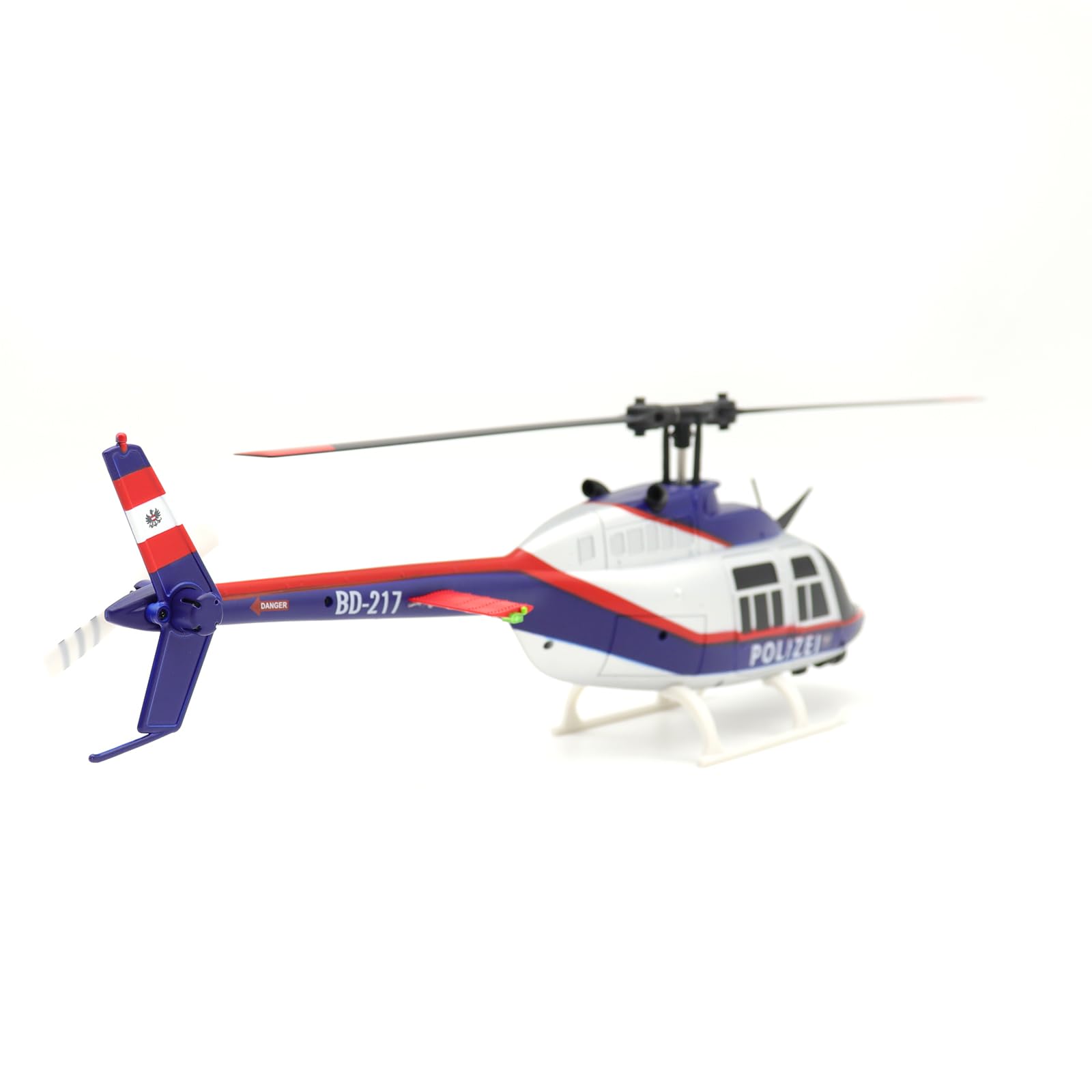 RC ERA C138 BELL206 6CH Flybarless RC Hubschraubermit Optical-Flow Schweben, RTF 2.4G Steuerung & Single-Rotor Ferngesteuerter Helikopter Flugmodell für Erwachsene RC-Piloten