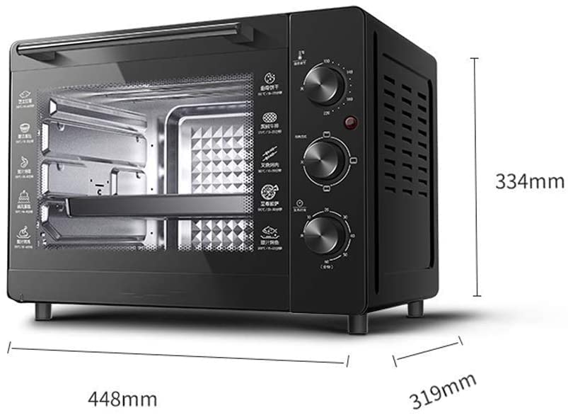 Forno Tostapane ， Forno Elettrico Cottura Domestica Multifunzione Forno da Tavolo di Grande capacità Convezione Forno Tostapane da Appoggio Utile