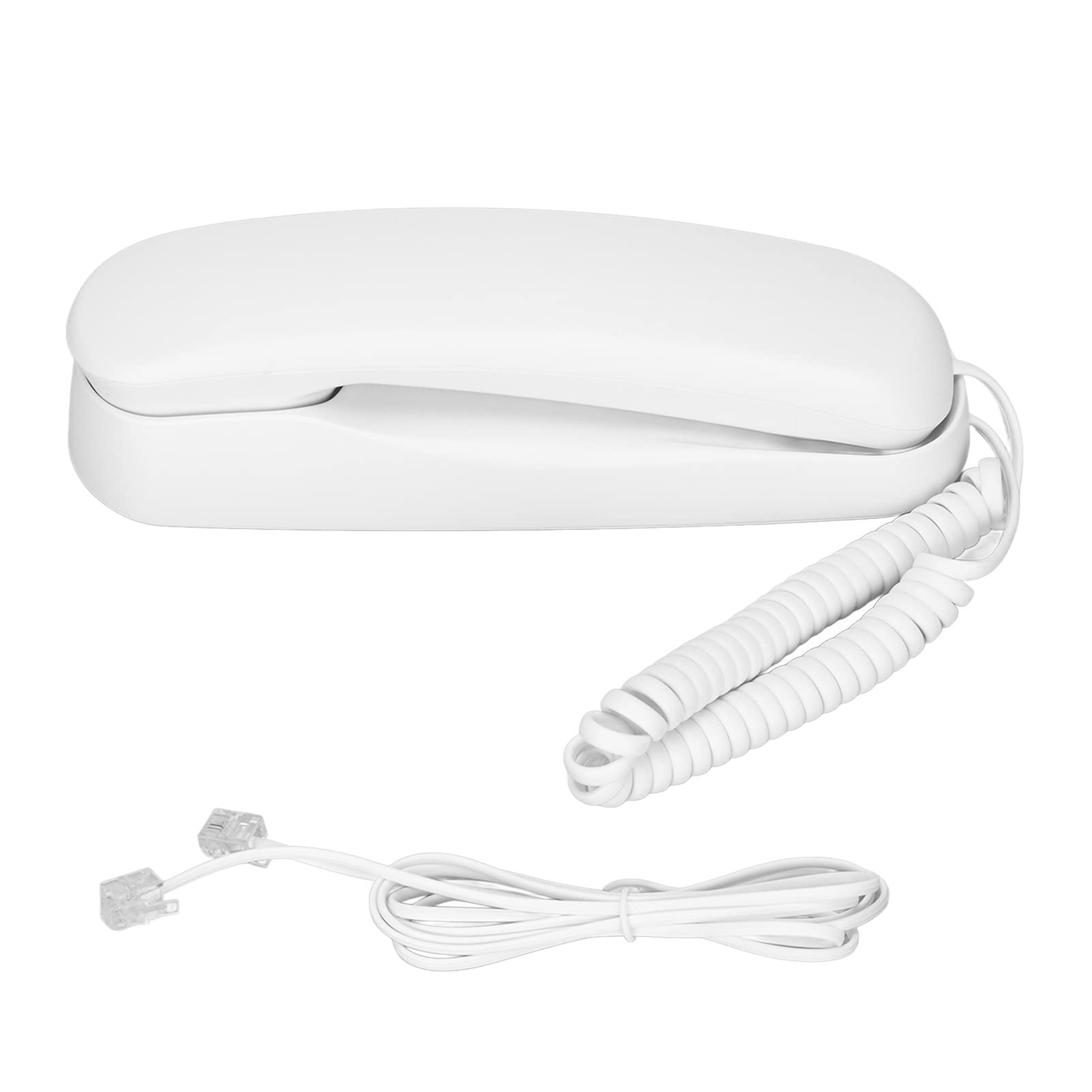Telefon stacjonarny przewodowy, stacjonarny przewodowy telefon stacjonarny z możliwością montażu na ścianie, resetowanie/miganie/ponowne wybieranie/wyciszanie/pauza, do domowego biura hotelowego, TC