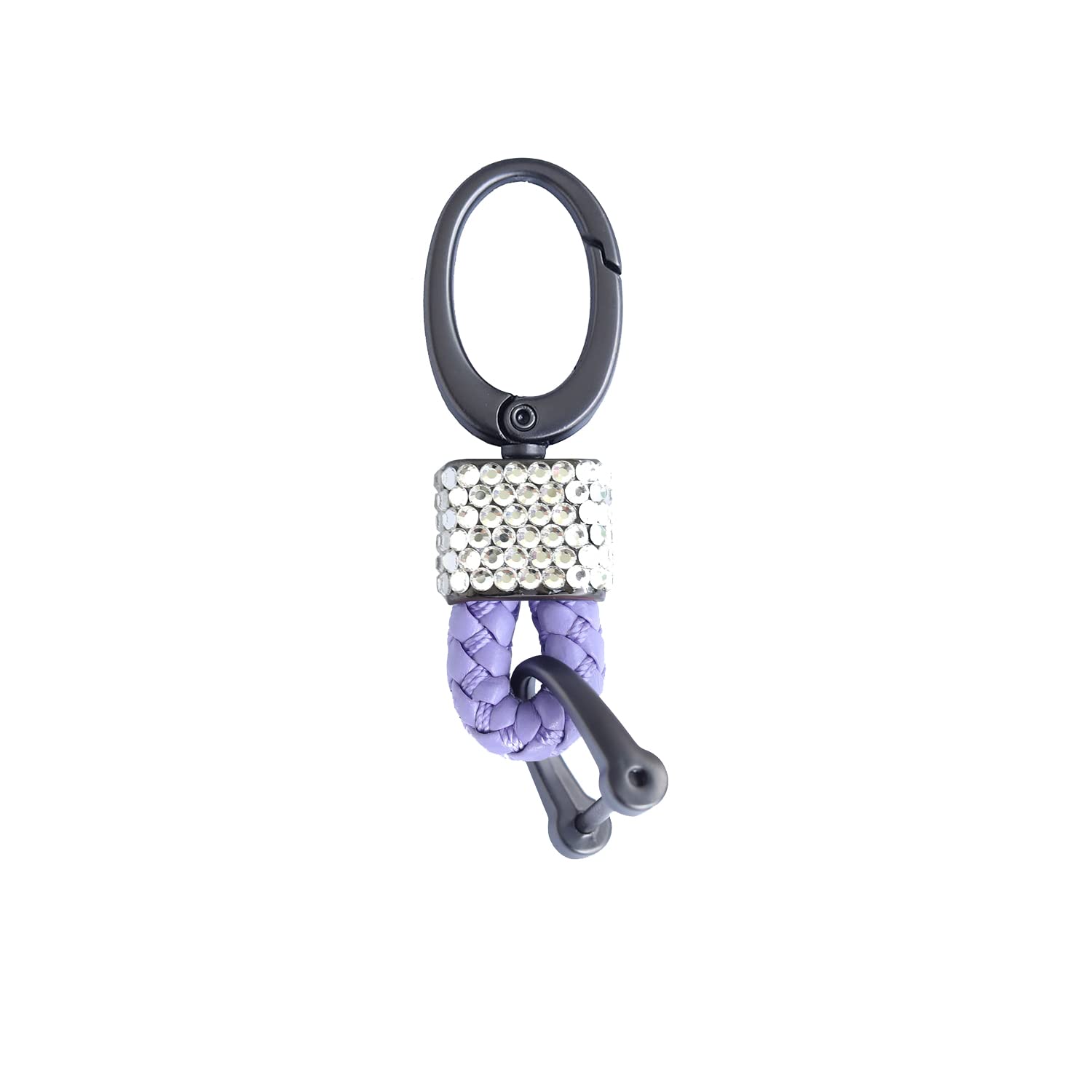 M.JVisunKey Chains Women for Car Keys Bling Handmade Crystal Girls Ladies Carabiner Key Holder