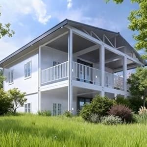 2 Story Prefab Tiny Home for Sale Modular Detachable Container House to Live in for Adults Movable Prefabricated Villa Mobile House with Full Equipped Bathroom & Kitchen for Apartment Office Hotel