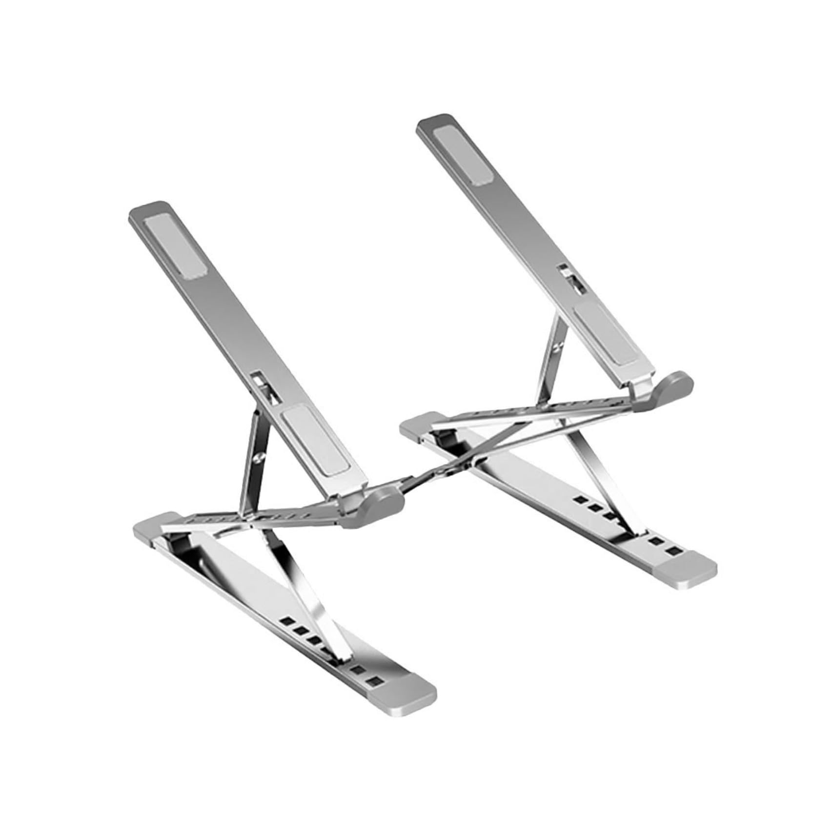 KOMBIUDA Soporte Ventilación Ajustable Portátil de Aleación de Aluminio para Diseño de Doble Capa y Elevador Portátil Refrigeración Adecuado para Escritorio