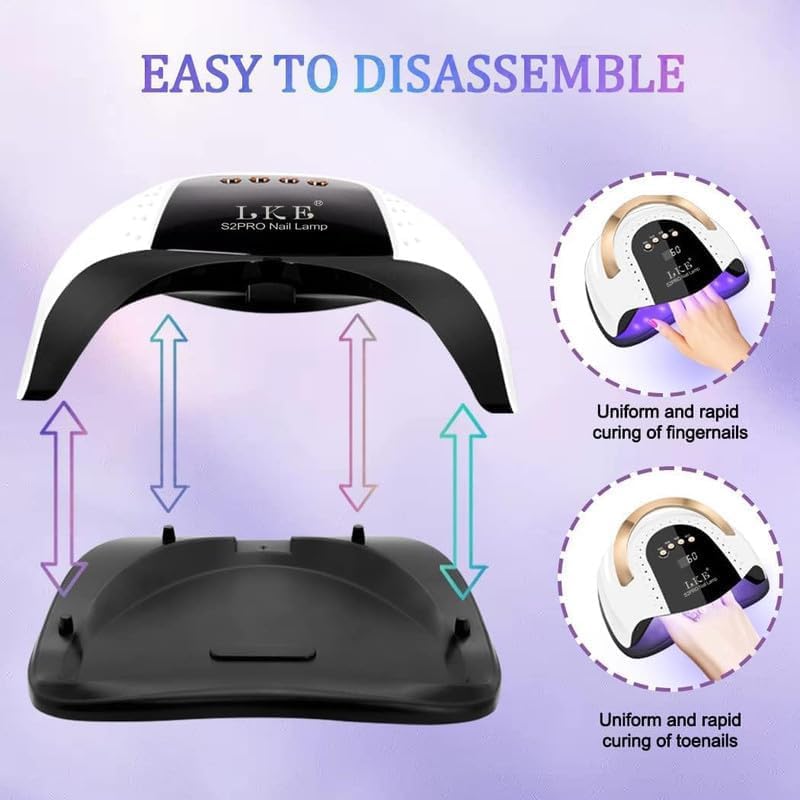 LKE UV LED Nail Lamp - Fast Curing & Auto-Sensor -3 LKE UV LED Nail Lamp - Fast Curing & Auto-Sensor -3