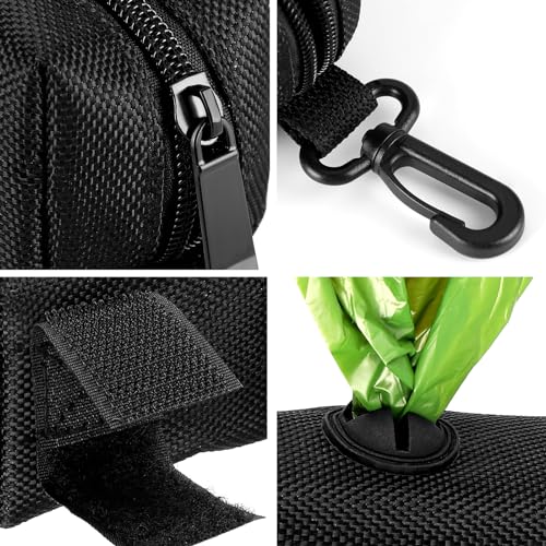 Dog Poop Bag Holder for Leash Attachment Dog Poop Bag Dispenser Dog Waste Bag Dispenser for Leash Accessory Portable Set Fit Dog Leash – Dog Poop Bags Holder & 1 Hand Free Holder Metal Carrier, Black Dog Poop Bag Holder for Leash Attachment Dog Poop Bag Dispenser Dog Waste Bag Dispenser for Leash Accessory Portable Set Fit Dog Leash – Dog Poop Bags Holder & 1 Hand Free Holder Metal Carrier, Black