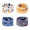 Infinity Sjaals voor kinderen, CNNIK 4 stuks winter katoen O ring nekwarmer voor peuters, meisjes en jongens…