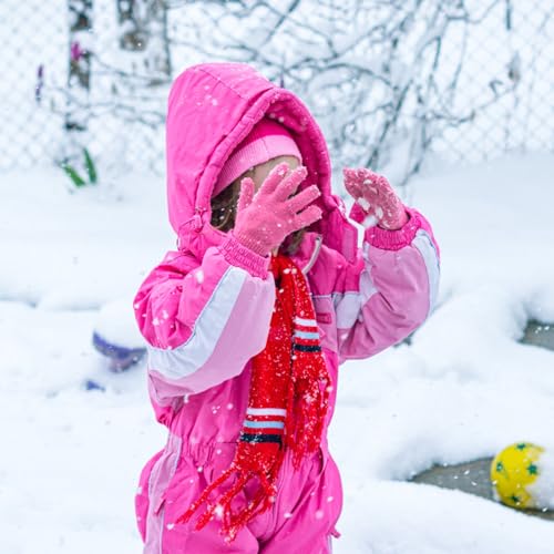 ONESING 12 Pairs Kids Gloves - Warm Knitted Winter Gloves Bulk for Girls Boys | Children Gloves Designed for Cold Weather 6