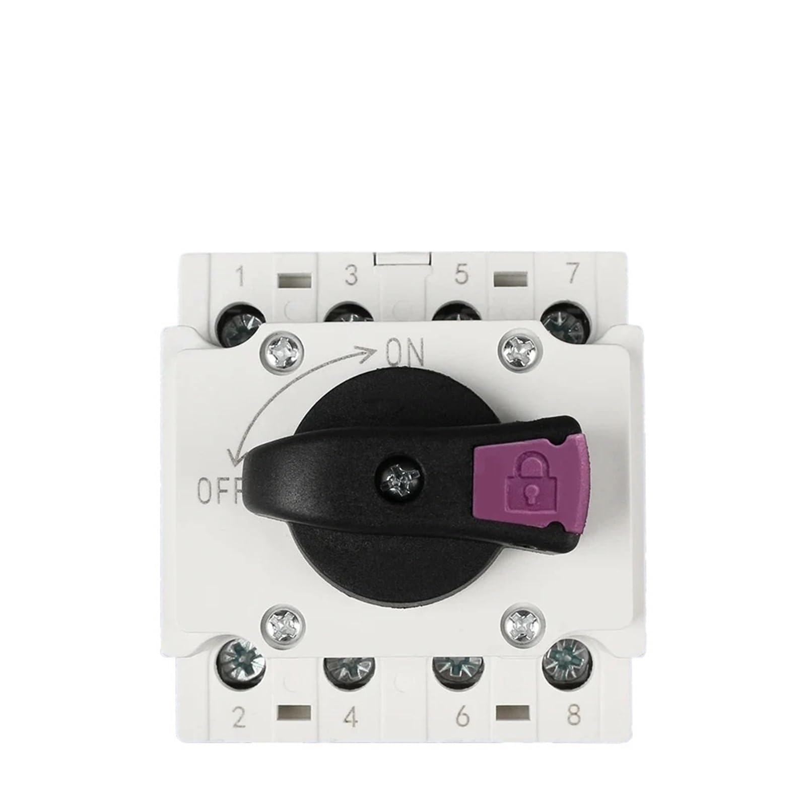 Interruttore sezionatore rotante fotovoltaico solare fotovoltaico DC 1200V 32A con maniglia rotante, guida DIN 4P