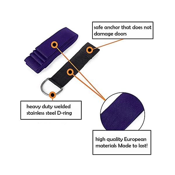 tchrules-Leg-Stretcher-Stap-Door-Flexibility-Stretching-Leg-Strap-Great-for-Ballet-Cheer-Dance-Gymnastics-or-Any-Sport-Leg-Stretch-Door-Flexibility-Trainer-Premium-Stretching-Equipment Door Leg Stretcher, Door Flexibility & Stretching Leg Strap - Great for Ballet Cheer Dance Gymnastics or Any Sport Leg Stretcher Door Flexibility Trainer Premium Stretching Equipment (dark purple)