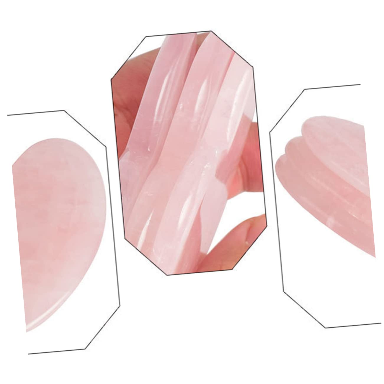 MAGICLULU 3piezas Placa De Masaje De Jade De Para Física y Spa Herramienta De Gua Para Relajación Facial y Para Salón