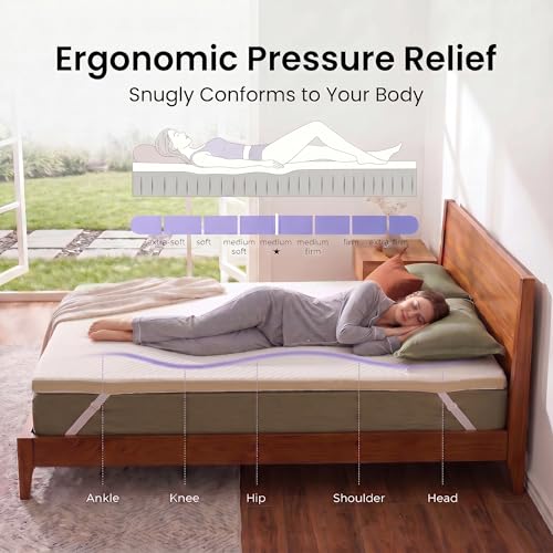 Image of Marsail Twin Size Cooling Gel Memory Foam Mattress Topper 3 inch, Breathable Cover for Hot Sleepers, CertiPUR-US & Oeko-TEX Certified, Soft Mattress Topper for Back Pain Relief