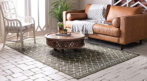 Tapete decorativo Unique Loom Outdoor Trellis 6'1"x9' miniatura 2
