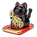 Fortune Cat, Solar Lucky Cat Funny Plastic for Gift for Decor(Black)