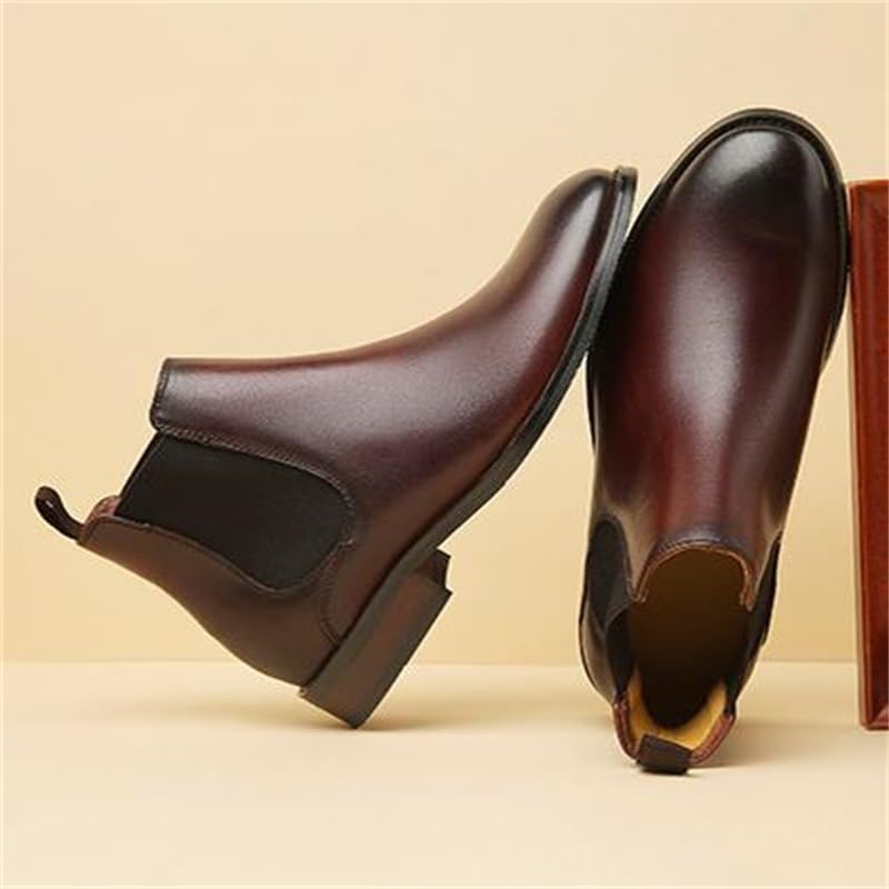 Mens Boots Shoe Formal Oxfords Classic Lace-up Comfortable Men's Loafers Casual Slip On Shoes Soft for Lightweight Driving(White-Patch Five-Pointed star4,7.5)4