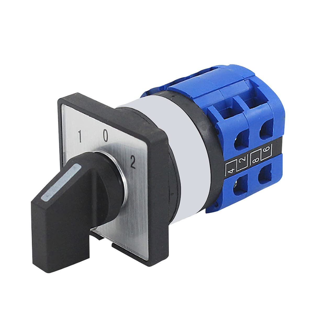 1Pcs Universal Changeover Selector Switch, Power Transfer Switch, 3 Positions 8 Terminals, LW26-63/2 220V 63A Motor, Water Pump Generators, Rotary Cam Selector