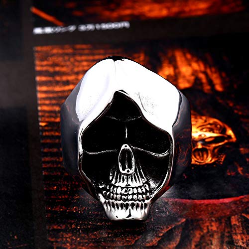 Image of Genuine Stainless Steel Ring Jewelry for Men Fashion Punk Biker Skull Rings