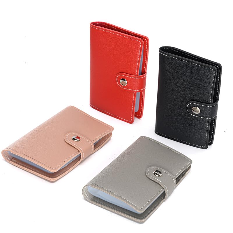 ADA 24-Slot Card Holder Wallet | Double-Sided Credit Card Organizer | Unisex Card Holder for ATM, Debit, and Business Cards | Compact & Durable PU Leather Wallet (3, Yellow)-picture-14