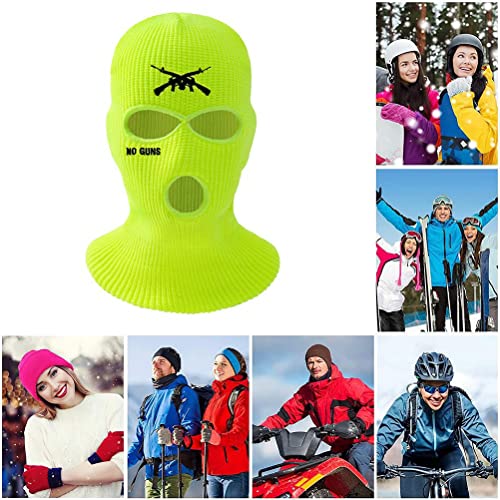 Nueva máscara de esquí con 3 agujeros para invierno, balaclava con capucha para hombres y mujeres, deportes al aire libre, ciclismo, esquí, correr, blanco miniatura 6