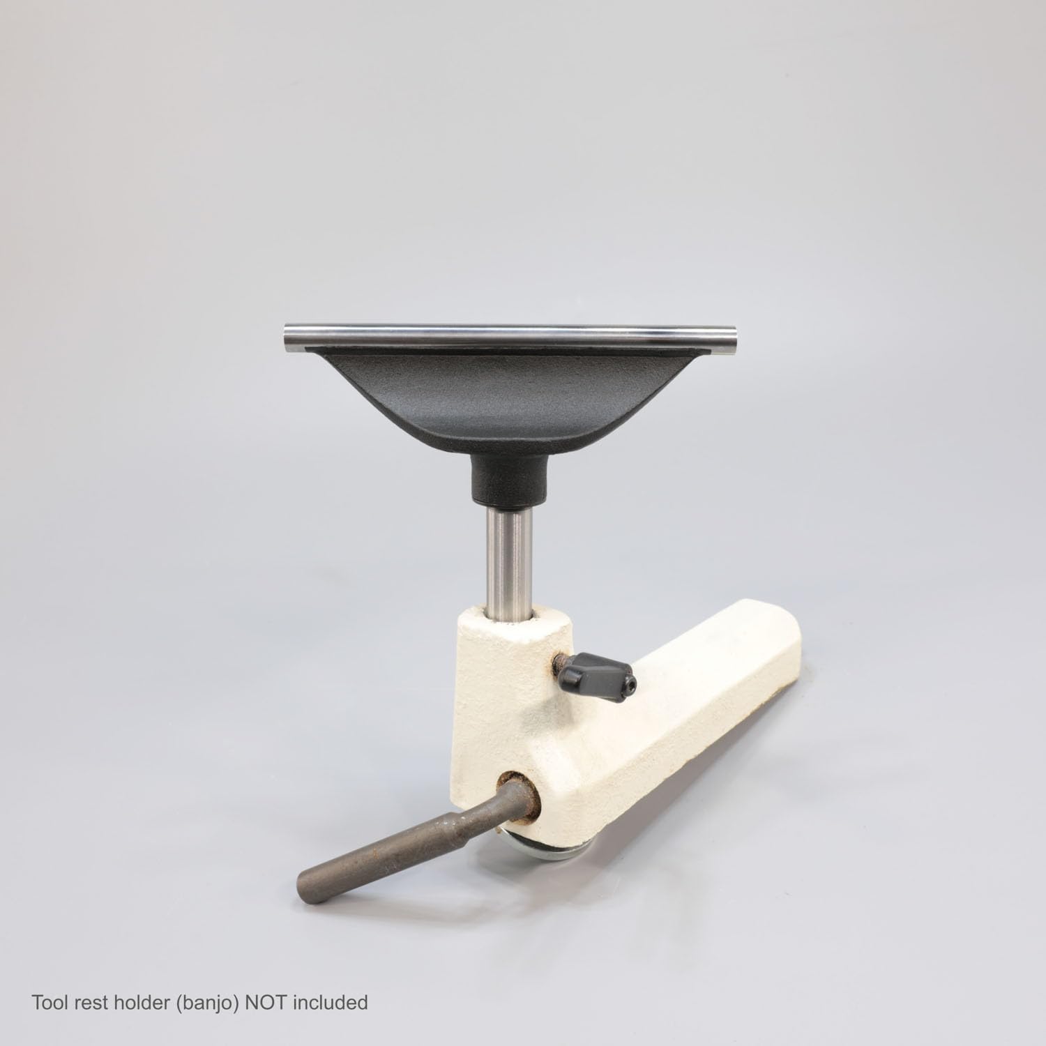 Hurricane Turning Tools, 6" Tool Rest with Hardened Steel Rod For Wood Lathe, 4" Post Length, 5/8" Diameter Post
