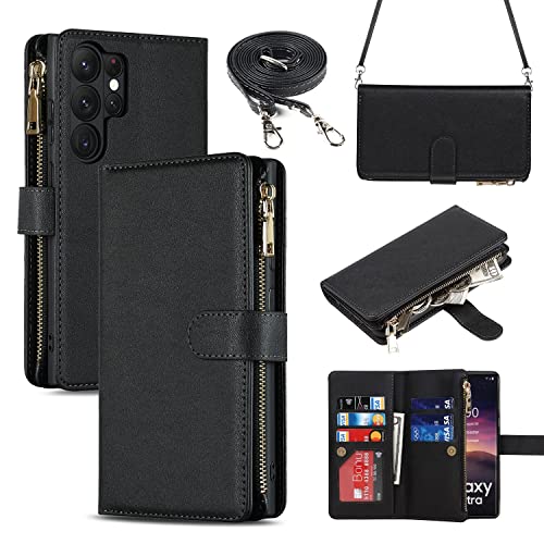 Coque portefeuille Samsung S23 Ultra antichoc rabat magnétique