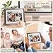 Frameo Digital Picture Frame WiFi 10.1inches Digital Photo Frame, Electronic Photo Frame Load from Phone, 1280x800 IPS Touch Screen HD Display, Auto-Rotate, Share Photos/Video-Great Gift(Brown Wood)