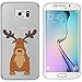Produktbild PhoneNatic Case kompatibel mit Samsung Galaxy S6 Edge Silikon-Hülle X Mas Weihnachten Rentier M3