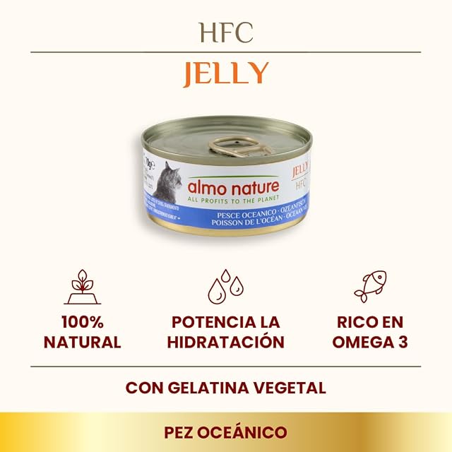Foto 2 de 5 de Almo Nature HFC Jelly - Comida Húmeda para Gatos Adultos - Peces del Océano