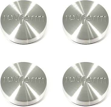 4x Rotiforms Brushed Silver Wheel Center Hub Caps 2-3/4"OD Snap-In